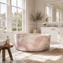 Stone bathtub in Rosa Eterea Pink - Image 1
