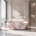 Freestanding marble tub in Rosa Eterea Pink - Image 1