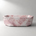 Freestanding marble tub in Rosa Eterea Pink - Image 2