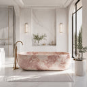 Marble bathtub in Rosa Eterea Pink - Image 1