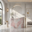 Marble bath in Rosa Eterea Pink - Image 2