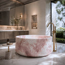 Pink Stone Bathtub in Rosa Eterea Pink - Image 1