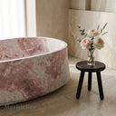 Pink Stone Bathtub in Rosa Eterea Pink - Image 3