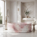 Natural stone bathtub in Rosa Eterea Pink - Image 4