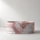Natural stone bathtub in Rosa Eterea Pink - Image 2