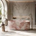 Stone bathtub in Rosa Eterea Pink - Image 1