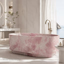 Freestanding marble tub in Rosa Eterea Pink - Image 1