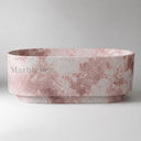 Freestanding marble tub in Rosa Eterea Pink - Image 2