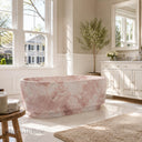 Freestanding marble tub in Rosa Eterea Pink - Image 4