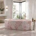 Natural stone bath in Rosa Eterea Pink - Image 1