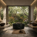 Granite Bath in cosmic black granite - Image 1