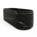 Natural stone bathtub in titanium black granite - Image 7
