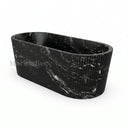 Stone bathtub in Black Storm Granite - Image 5