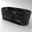 Natural stone bathtub in Black Storm Granite - Image 2