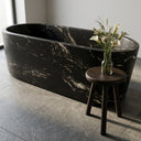 Natural stone bathtub in Black Storm Granite - Image 3