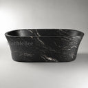 Stone bathtub in cosmic black granite - Image 2