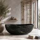Stone bath in titanium black granite - Image 1