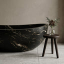 Stone bath in titanium black granite - Image 3