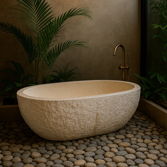 Marble bathtub Beige Marble