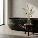 Stone bath in Black Storm Granite - Image 3