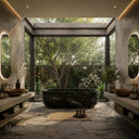 Stone bath in Black Storm Granite - Image 1