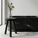 Natural stone bathtub in titanium black granite - Image 3