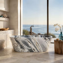 marble bathtub in Valgri white - Image 2