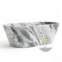 marble bathtub in Valgri white - Image 5