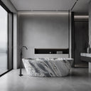 marble bathtub in Valgri white - Image 4