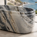 stone bathtub in Valgri white - Image 3