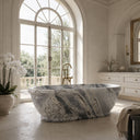 stone freestanding tub in Valgri white - Image 2