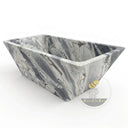 freestanding tub stone in Valgri white - Image 4