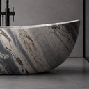 freestanding bathtub stone in Valgri white - Image 3