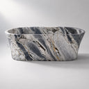 luxury marble bathtub in Valgri white - Image 1