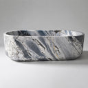 solid stone bathtub in Valgri white - Image 1