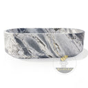 solid stone bathtub in Valgri white - Image 6