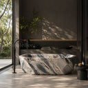 solid stone tub in Valgri white - Image 2