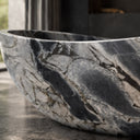 solid marble tub in Valgri white - Image 3