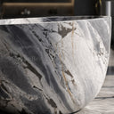 marble soaking tub in Valgri white - Image 3