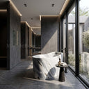 stone soaking tub in Valgri white - Image 2