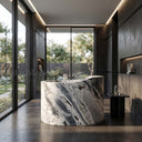 stone soaking tub in Valgri white - Image 4