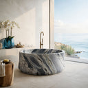 marble soking tub in Valgri white - Image 2