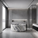 marble soking tub in Valgri white - Image 4