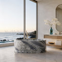 marble bathtub customization in Valgri white - Image 4