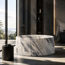 carved stone tub in Valgri white - Image 4
