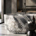 marble bathtub in Valgri white - Image 3