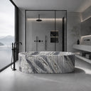 stone bathtub in Valgri white - Image 4