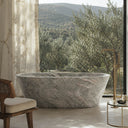 natural stone bath in Verde Rosato Imperiale - Image 4