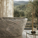 natural stone bath in Verde Rosato Imperiale - Image 3