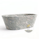 natural stone bath in Verde Rosato Imperiale - Image 6